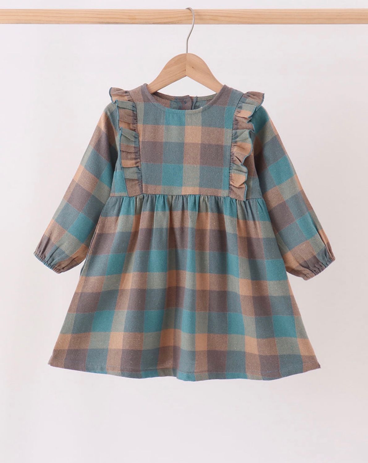 Thanksgiving Plaid Flannel Dresses