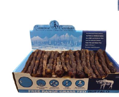 Canine Caviar Buffalo California Roll, Rolled Buffalo Tail, 6", 1ct