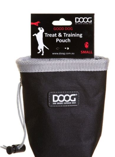 DOOG Good Dog Treat Pouch, Black, Small