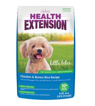 Health Extension Little Bites Chicken & Brown Rice Recipe Dry Dog Food, 10-lb