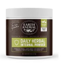 Earth Animal Nature's Protection Flea & Tick Prevention Daily Internal Herbal Powder for Dogs & Cats, 8-oz