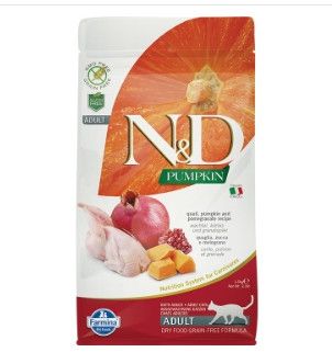 Farmina N&D Pumpkin Quail & Pomegranate Dry Cat Food, 11-lb