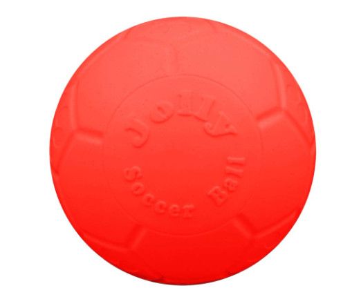 Jolly Pets Soccer Ball Dog Toy, Orange, 6-in