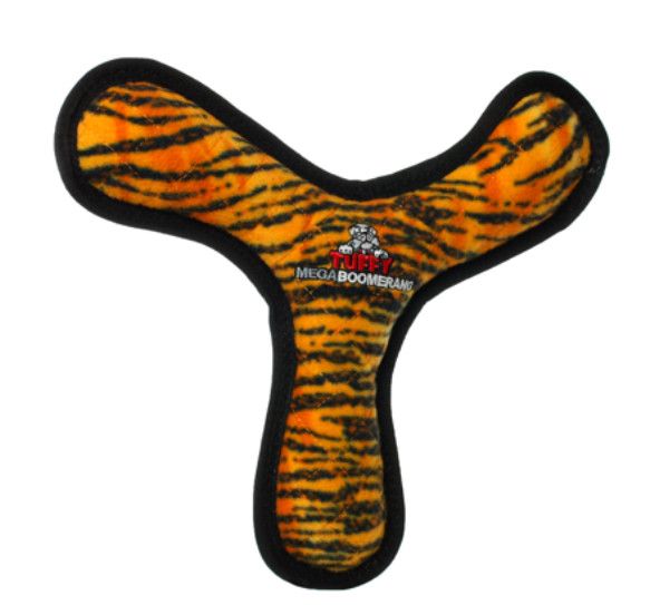 Tuffy Mega Boomerang Dog Toy, Tiger
