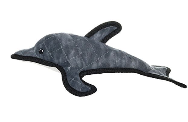 Tuffy Ocean Creature Dolphin Dog Toy