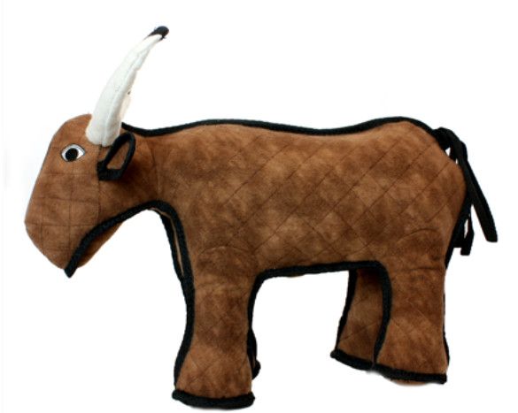 Tuffy Barnyard Bull Dog Toy, Junior