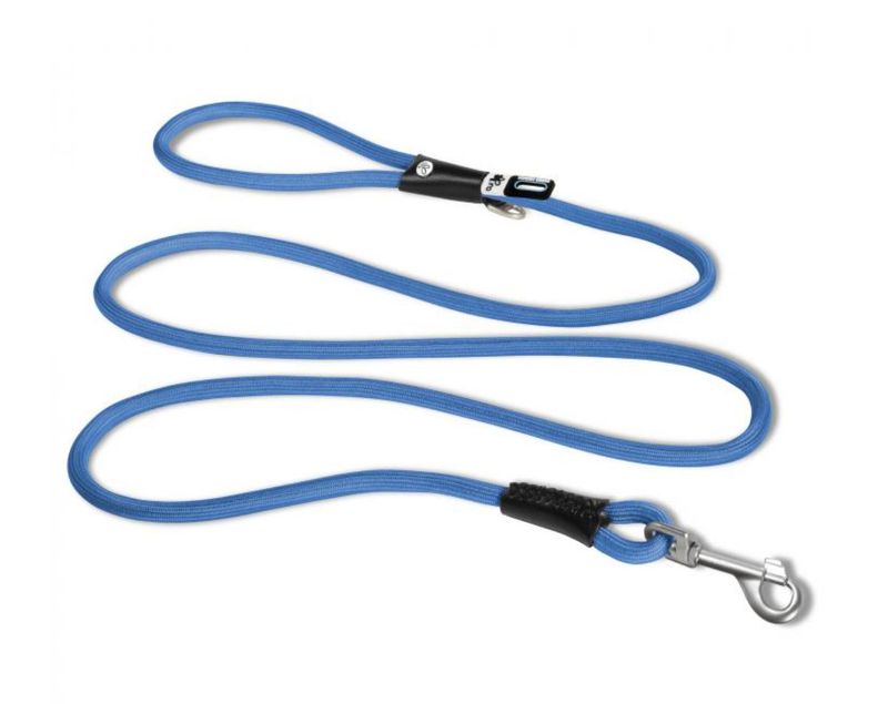 Curli Stretch Comfort Dog Leash, Blue, Medium