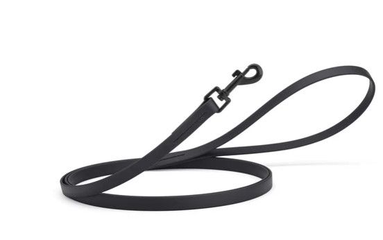 Dogline Biothane Waterproof Dog Leash, Black, 3/4-in x 6-ft