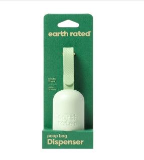 Earth Rated Poop Bags Leash Dispenser 2.0 with Single Roll, Unscented, 15-count