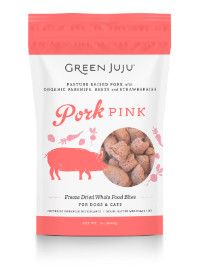 Green Juju Pork Pink Freeze-Dried Whole Food Bites for Dogs & Cats, 3-oz