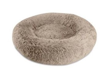 Arlee Pet Napper Warmly Donut Bed, White, 22-in.