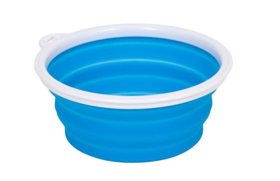 Bamboo Silicone Travel Bowl for Dogs, 3-cup