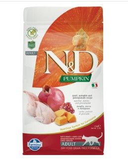 Farmina N&D Pumpkin Quail & Pomegranate Dry Cat Food, 3.3-lb