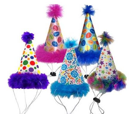 Huxley & Kent Party Time Dog Hat, Blue, Large