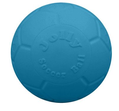 Jolly Pets Mini Soccer Ball Dog Toy, Ocean Blue, 3-in