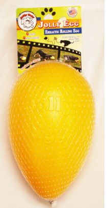 Jolly Pets Jolly Egg Dog Toy, Yellow, 8-in