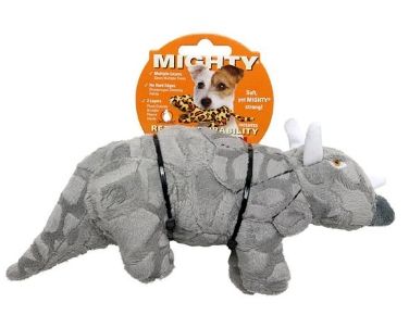 Mighty Dinosaur Triceratops Dog Toy, Junior