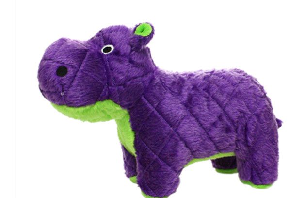 Mighty Safari Hippo Dog Toy, Purple/Green, Junior