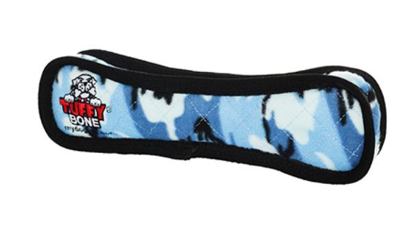 Tuffy Ultimate Bone Dog Toy, Camo Blue