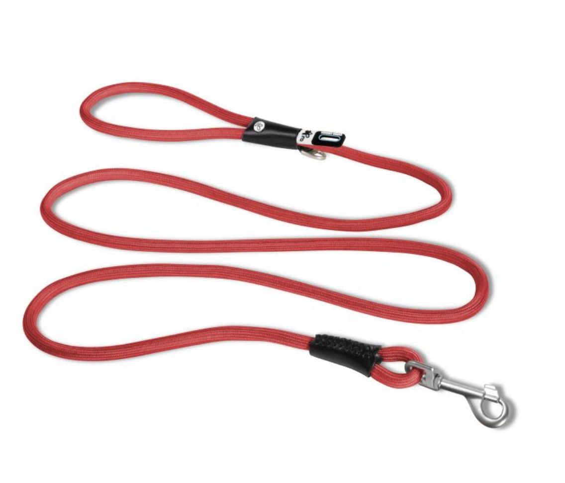 Curli Stretch Comfort Dog Leash, Red, Large