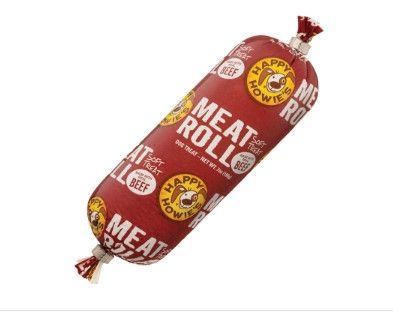 Happy Howie's Beef Meat Roll Dog Treats, 7-oz