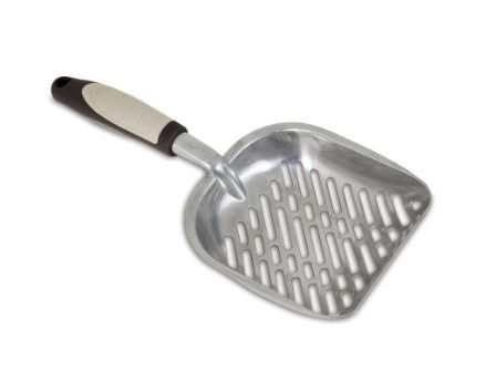 PetMate Metal Cat Litter Scoop, Brown
