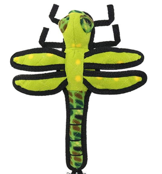 Tuffy Bug Dragonfly Dog Toy, Green, Regular