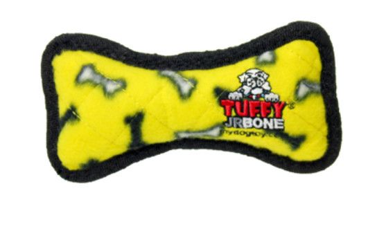 Tuffy Bone Dog Toy, Yellow Bone, Junior
