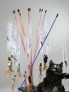 Vee PURRfect Go Fur It Wand Cat Toy, 32-in Wand