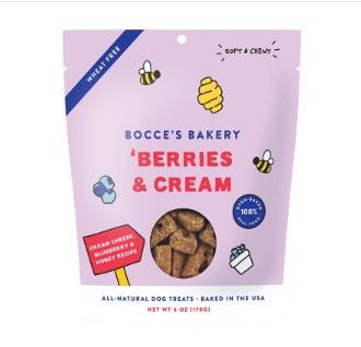 Bocce's Bakery 'Berries & Cream Soft & Chewy Dog Treats, 6-oz