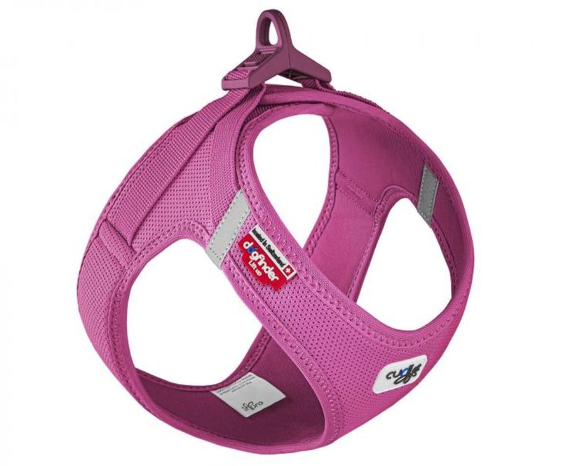 Curli Clasp Air-Mesh Vest Dog Harness, Fuchsia, X-Small