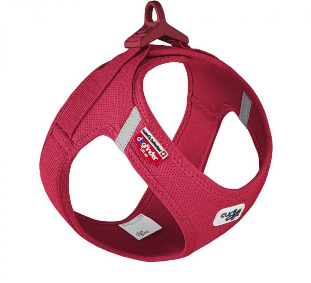 Curli Clasp Air-Mesh Vest Dog Harness, Red, X-Small