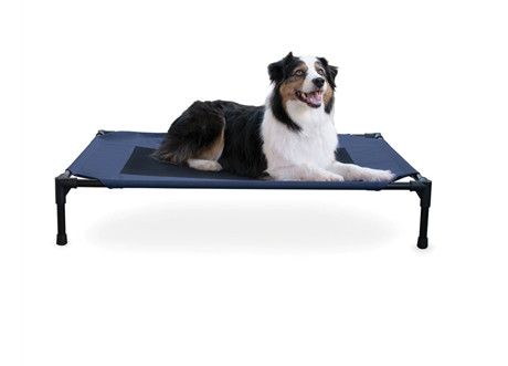 K&H Elevated Cot Pet Bed, Navy, Large