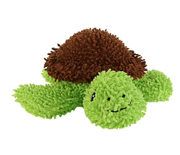 Mighty Microfiber Ball Turtle Dog Toy, Green, Medium