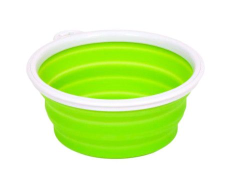 Bamboo Silicone Travel Bowl for Dogs, 1-cup