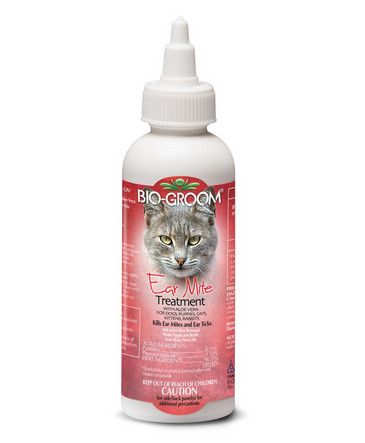 Bio Groom Ear Mite Treatment with Aloe Vera, 4-oz