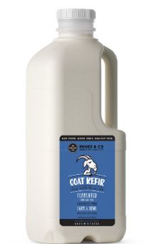 Bones & Co Goat Kefir Fermented Goat Milk for Dogs & Cats, 64-oz