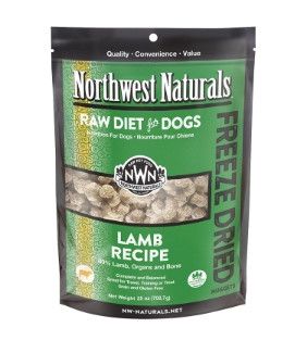 Northwest Naturals Raw Diet Lamb Nuggets Freeze-Dried Dog Food, 25-oz