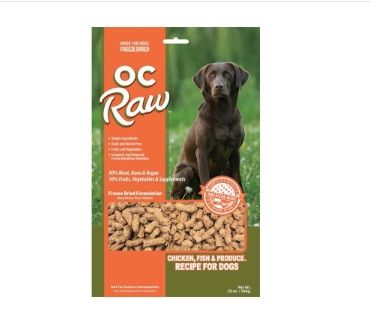 OC Raw Chicken, Fish & Produce Meaty Rox Raw Freeze-Dried Dog Food, 20-oz