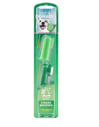 Tropiclean Fresh Breath Finger Brushes for Dogs, 2-pk