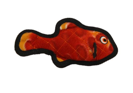 Tuffy Ocean Creatures Fish Dog Toy, Red, Regular