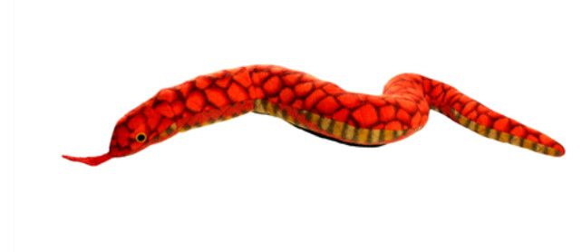 Tuffy Desert Snake Dog Toy, Red