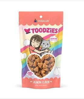 BFF Toodzies Salmon Crunchy Cat Treats, 2-oz