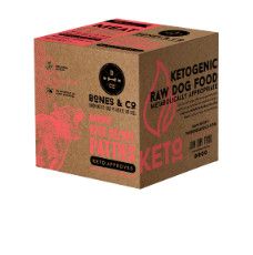 Bones & Co Meat Cube Barkin' Beef Recipe Patties Frozen Dog Food, 18-lb