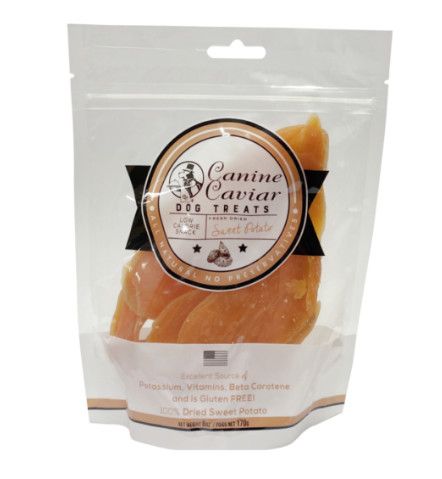 Canine Caviar Dried Sweet Potatoes Dog Treats, 12-oz