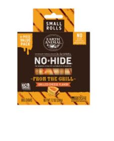 Earth Animal No-Hide From the Grill Grilled Cheese Rolls Value Pack Dog Treats, Small, 6-pk