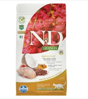 Farmina N&D Quinoa Skin & Coat Quail Dry Cat Food, 3.3-lb