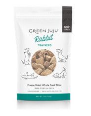 Green Juju Rabbit Trainers Freeze-Dried Dog & Cat Treats, 2.5-oz