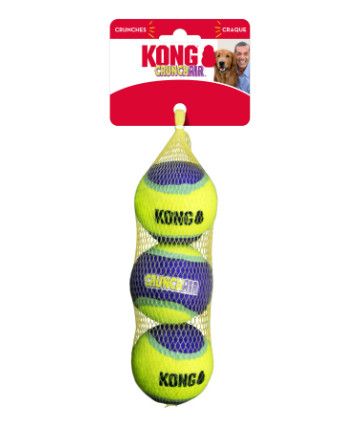 KONG CrunchAir Ball Dog Toy, Medium, 3-pk