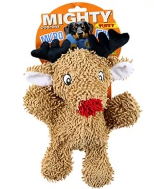 Mighty Microfiber Ball Reindeer Dog Toy, Medium